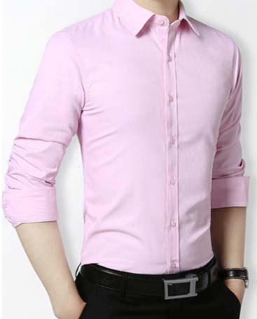 粉红色衬衫款式图