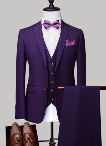紫色西服
